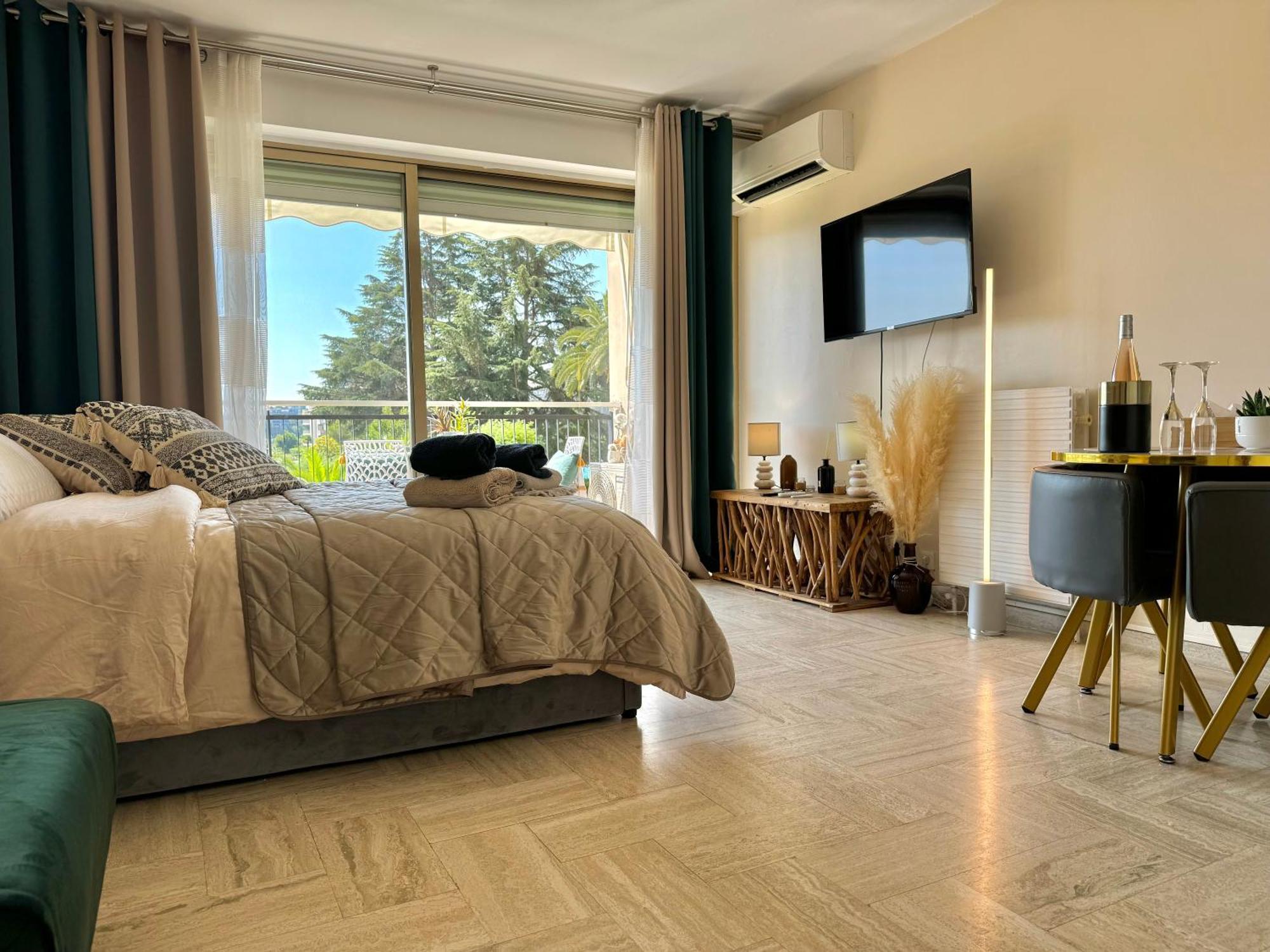 My Resid Appart Cannes Marina Vue Piscine Mandelieu Exteriör bild